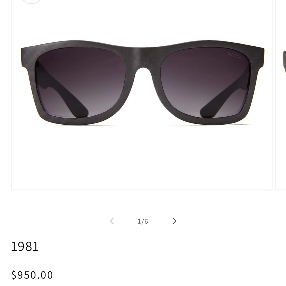 Dirocco “1981” Carbon Fiber Black Sunglasses